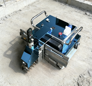 Robot de nivellement automatique compact pour mortier avec système de mesure laser et mécanisme vibrant, couleur noire - Product Image 2
