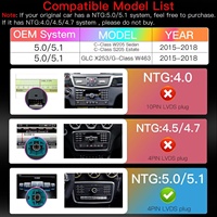 Uckazy Pantalla QLED de 128 Pulgadas para Mercedes-Benz C/GLC W205/X253, CarPlay Android, Resolución 2400x900, Conexión Inalámbrica Plug-and-Play, Linux Estable