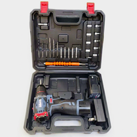 Juego de Taladro Eléctrico Inalámbrico Multifuncional de 28 Piezas con Batería de Litio de 21 V, Motor sin Escobillas, Velocidad Variable, Torque Máximo de 35 N.M, OEM/ODM