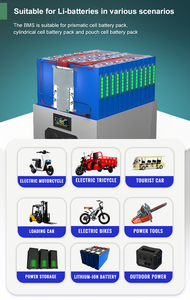 स्मार्ट बीएमएस बिल्ड-इन लिथियम बैटरी प्रबंधन प्रणाली bms 3s 4s 12v lfp nmc 100a 120a 150a - Product Image 3