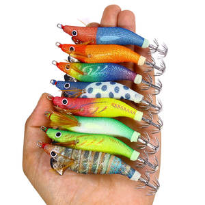 <span class=keywords><strong>2.2</strong></span> # aydınlık 9.3CM 8.5G kalamar Jig sert yem balıkçılık ahşap karides cazibesi kalamar Jig Lures - Product Image 4