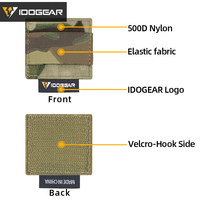 Harnais de casque tactique IDOGEAR, support de câble Molle, autocollant de rangement de câble pour casque, écouteurs