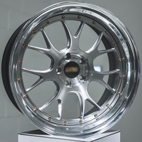 Jantes forgées sur mesure en 2 pièces 19 20 pouces 5*112 5*120 5*114.3 Lèvre polie Centre brossé pour G80 G81 G82 G87 F80 F82 F87 F30 F32