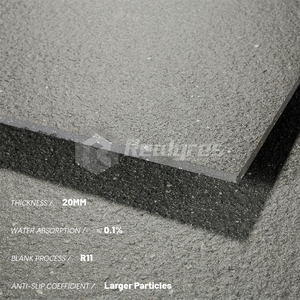 Azulejo de suelo para exteriores antideslizante de 60x60, azulejos de suelo de partículas más grandes de 20mm esmaltados en porcelana para jardín - Product Image 4