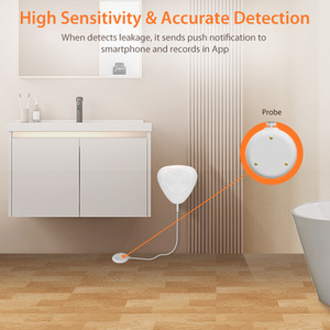 Détecteur <span class=keywords><strong>de</strong></span> fuite d'eau intelligent KONLEN ABS, <span class=keywords><strong>capteur</strong></span> Zigbee Tuya, application Smart Life, alarme 85 dB, système <span class=keywords><strong>de</strong></span> sécurité domestique, cuisine - Product Image 3