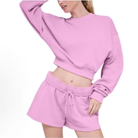 Sweat à capuche décontracté à manches longues et col rond 100 % coton respirant, taille élastique, avec short assorti – Nouvelle collection de la marque célèbre 26