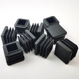 Bouchon carré en plastique Shih Hung Plastics 22x22mm, noir, pour tubes en acier de meubles - Product Image 1