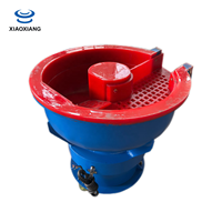 Machine de finition vibratoire 95L pour l'ébavurage et le polissage des métaux, unité en acier au carbone de 1,1 kW avec sortie de décharge