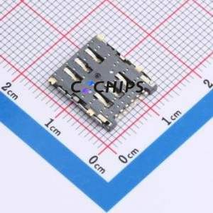 NANO-SIM-502 SIM Card Connector SMD Connector Flip Cover Type Nano SIM Card Card Holder 1.45mm - Product Image 2