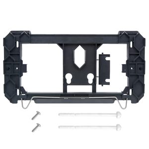Flush Valve Mounting Frame Black <b>Plastic</b> Wall-Mounted with Screws and <b>Rods</b> - Product Image 1