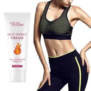 Private Label 3 Days Body Quick Sweat Cream Hot Gel Waist Trainer Fat Burning Slimming Cream