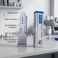 Adhésif silicone alcoxy neutre RTV haute résistance KEJIA Modèle KJ-998-8W Blanc, non-affaisseur, dur, pour utilisation sur fibres et vêtements, fabriqué en Chine