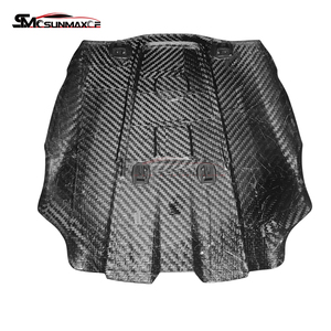 Couvre-moteur en fibre de carbone sèche AMG GT pour Mercedes BENZ GTC GTR 2015-2023, tissage en carbone 3K en finition brillante - Product Image 4