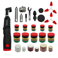 Kit de polisseuse sans fil 89 pièces avec tampon de voiture 12V DC Mini polisseuse DA polisseuse de voiture professionnelle