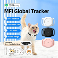 Traceur intelligent Bluetooth compatible Apple Find My, anti-perte, ultra-léger, mini-localisateur pour chiens, chats et autres animaux de compagnie