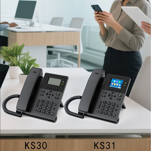 Telepon VoIP Profesional KS30 Layar <span class=keywords><strong>2.3</strong></span> Inci dengan Lampu Latar, 2 Akun SIP, Audio HD, Telepon IP Desktop Bisnis untuk UKM - Product Image 5