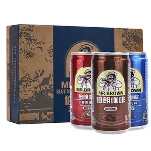 Wholesale MR. BROWN 240ml Brown Coffee Cappuccino Original Ready-to-drink Coffee Drinks Beverages