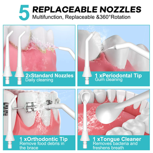 300mL Produit de soin de la bouche noire Jet Waterflosser Dents Pick Cleaning Portable Dental Water Flosser Irrigador Bucal Oral Irrigator - Product Image 6