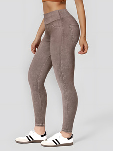 Pantalones Capri ajustados de cintura alta, pantalones cortos de mezclilla elásticos a la moda para mujer - Product Image 4