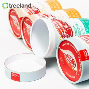 Eco Friendly Solid Beverage Cylinder Cardboard Tube Packaging