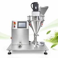 Machine de remplissage de poudre de matcha de poudre d'aliment sec de fiole de remplisseuse de tarière de vis de poudre de thé de table en vente en gros VTOPS-P2T
