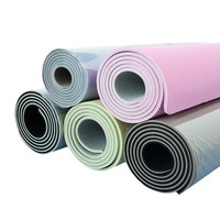 Tapis de yoga en EVA épaissi de 0,6 cm pour femmes - Anti-bruit, antidérapant, longueur 183 cm, pour exercices, saut à la corde, sieste des étudiants, avec sangle