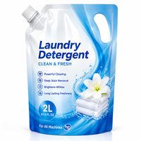 Sachet Doypack personnalisé imprimé 500ML 5L avec bec verseur pour savon liquide pour les mains et emballage de recharge pour lessive