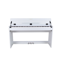 Auf Lager: Professionelles 88-Tasten Digitalpiano in Schwarz-Weiß, Kunststoffkonstruktion, USB/MIDI-Funktion, Kompaktes Design für Kirchengebrauch