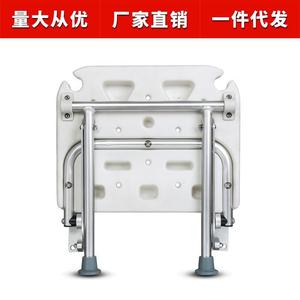 Chaise de douche murale pliable antidérapante avec pieds réglables pour petits espaces - Product Image 3