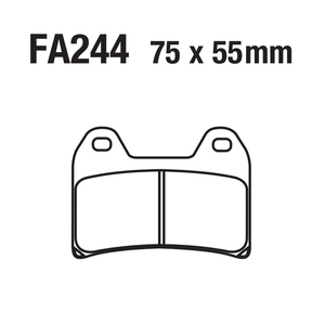 Plaquettes de frein à disque de moto pour FA244 APRILIA BMW BREMBO DUCATI AGUSTA KTM Moto Guzzi Suzuki <span class=keywords><strong>Yamaha</strong></span> <span class=keywords><strong>Keeway</strong></span> Benelli - Product Image 4