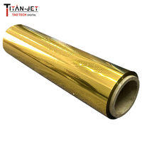 Rouleau de film de transfert thermique pour estampage à chaud Titanjet, vente en gros d'usine, 30cm 42cm 62cm, feuille d'argent et d'or pour imprimante UV DTF