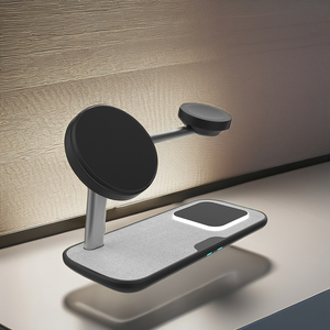 Custom universale multifunzione Smart Phone <span class=keywords><strong>ricarica</strong></span> rapida 15w da scrivania portatile magnetico 3 in 1 supporto per caricabatterie Wireless - Product Image 6