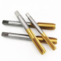 Taraud de machine en acier HSS avec revêtement en titane étain matrice de flûte en spirale pour le perçage des métaux tarauds à main à flûte droite Standard métrique