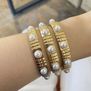 Nouvelle mode élastique à la mode perle or argent bracelets or bracelet femmes vente chaude réglable bracelet cadeaux de fête en gros - Product Image 4