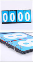 Papan Skor Manual Lipat PVC 2-Digit Portabel untuk Pertandingan Olahraga Meja