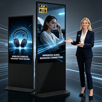 Affichage numérique sur pied à fort trafic, mise à jour à distance via le cloud, kiosque LCD, prise en charge multilingue pour le répertoire des centres commerciaux