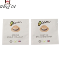 Sachets en aluminium personnalisés thermoscellables de petite taille, qualité alimentaire, trois côtés scellés, sacs en Mylar pour le thé