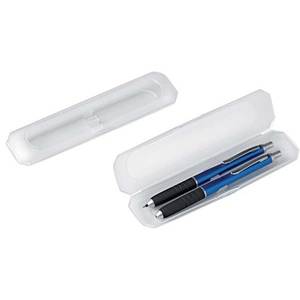 Boîte à crayons double écologique avec deux compartiments de rangement pour stylos, pour l'école et le bureau - Product Image 1