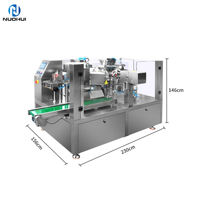 Machine automatique de remplissage et de scellage de sachets en mylar pour bourgeons de chanvre secs, fleurs de chanvre CBD
