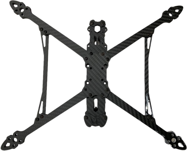 Juli AS9100D Certified 5-Inch Carbon Fiber FPV Drone Frame Kit 30x30/20x20 Mount Anti-Vibration Camera Protection 0.5kg