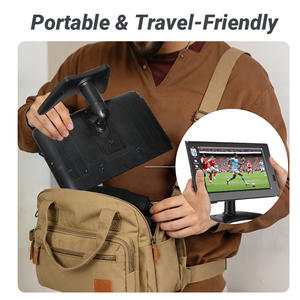 Téléviseur de poche 10 pouces, lecteur multimédia ATSC DVB-T2, petit téléviseur intelligent LED, télévision de voyage, mini télévision pour la Coupe du Monde - Product Image 5