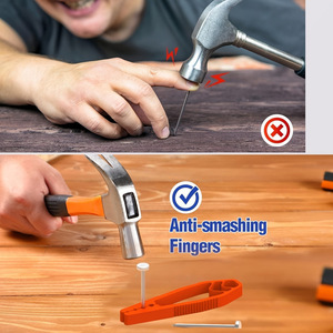 Portable Nail Fixing Tool For Woodworking Anti Smashing Fingers Hammer Accessory 10.2x3x1cm - Product Image 1