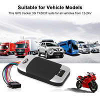 Traceur GPS pour véhicules et voitures 303F, surveillance 2G GSM, 12-24V, étanche, LBS, antivol, gestion de flotte, alarme ACC, alarme de porte, GPS PC
