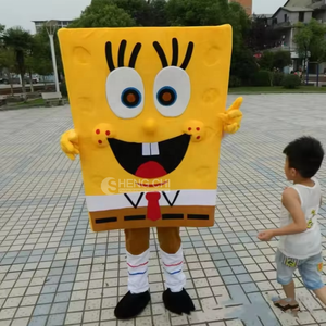 कारखाने अनुकूलित उच्च गुणवत्ता वाली शुभंकर वेशभूषा एनीमे पात्रों हेलोलीन स्पंज स्पंज - Product Image 3