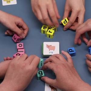 Juguetes de Aprendizaje del Alfabeto Montessori, Bloques de Lectura Educativos para Niños Preescolares de Madera Ecológica, Juegos de <span class=keywords><strong>Ortografía</strong></span>, Tarjetas de Memoria con Letras - Product Image 2