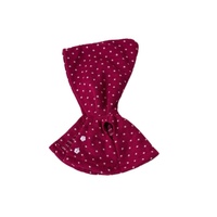 Manteau à pois personnalisable de 10 cm avec écharpe, tenue à capuche vintage, vêtements décoratifs pour poupée en peluche