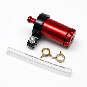 Vente flash - Réservoir de liquide de frein universel en aluminium avec tuyau anti-fuite robuste pour moto - Product Image 4