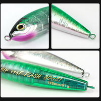 97g 175mm Tête Dip Ball Flash Lame Seafishing Stickbait Leurre De Pêche Flottant Crayon Leurre GT Thon Appât Artificiel