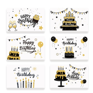 Meilleures ventes : Cartes de vœux pliées personnalisées avec impression, cartes <span class=keywords><strong>d</strong></span>'<span class=keywords><strong>anniversaire</strong></span>, impression de cartes de vœux, carte de vœux avec message et enveloppe - Product Image 2