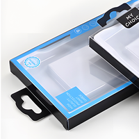 Emballage de téléphone en carton personnalisé de luxe, recyclable, respectueux de l'environnement, avec revêtement UV, gaufrage, fenêtre transparente, OEM